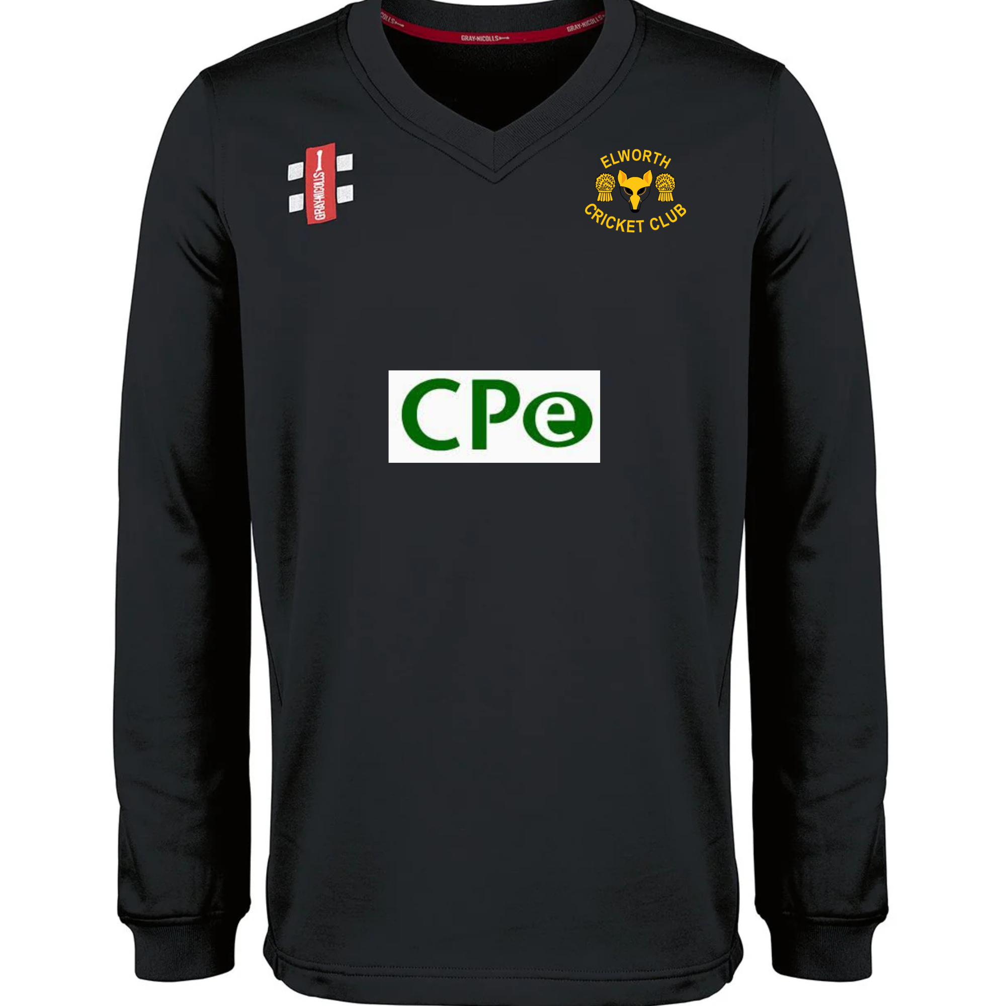 Elworth Cricket Club Pro Performance BLACK Sweater - CLEARANCE