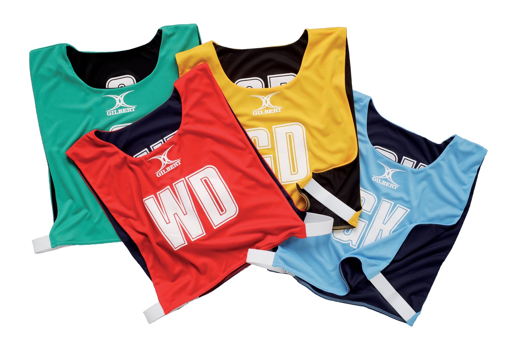 Gilbert Reversible Netball Bibs (Pack of 7)