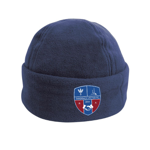 Sandbach United thermal navy beanie hat