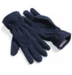 Sandbach United thermal navy gloves